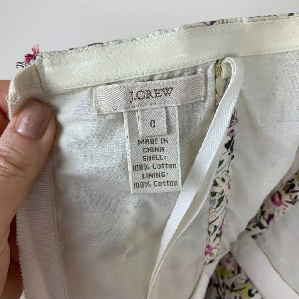 J.Crew Liberty of‎ London Daisy Day Dress Strapless